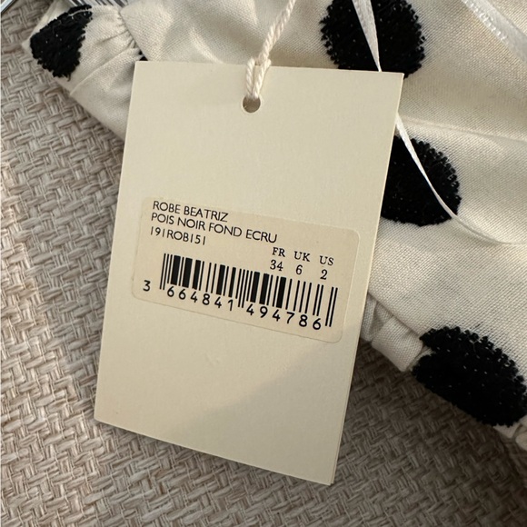 Sezane Beatriz Strapless Midi Dress NWT - Picture 4 of 5